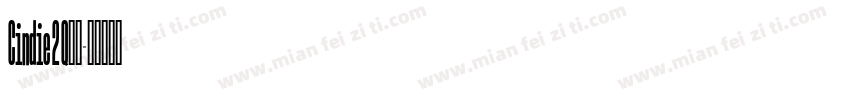 Cindie 2 Q字体字体转换